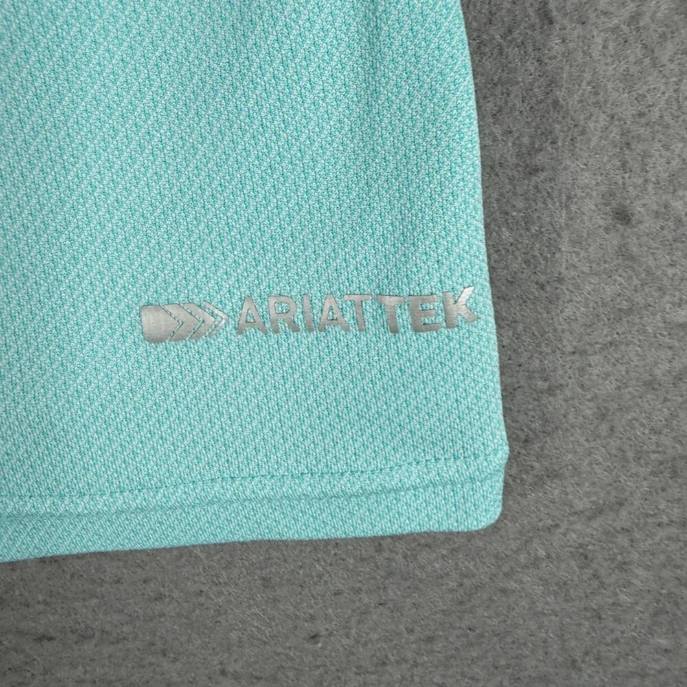 Ariat TEK Polo Shirt Womens XS Blue Pullover Top Outdoor Comfort - Picture 10 of 11